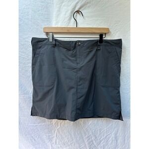 REI Skirt Women's Size 16 Gray Nylon Spandex Hiking Outdoor Skort Style